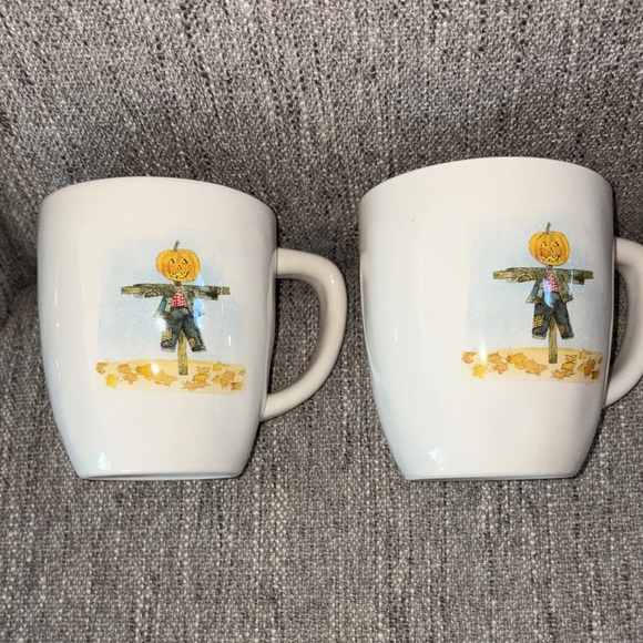 Rae Dunn Other - Rae Dunn trick-or-treat pumpkin scarecrow mugs
